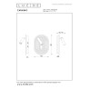 Lucide CARMINO - Applique murale - LED - 2700K - Taupe - Essential
