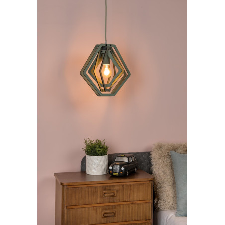 Lucide MAURO - Suspension Chambres d'enfant - 1xE27 - Vert