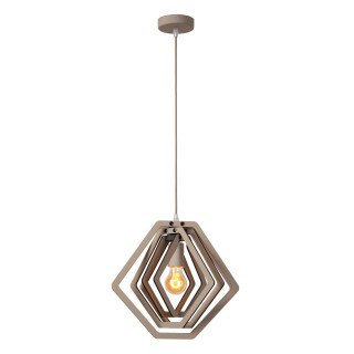 Lucide MAURO - Suspension Chambres d'enfant - 1xE27 - Taupe