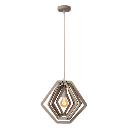 Lucide MAURO - Suspension Chambres d'enfant - 1xE27 - Taupe