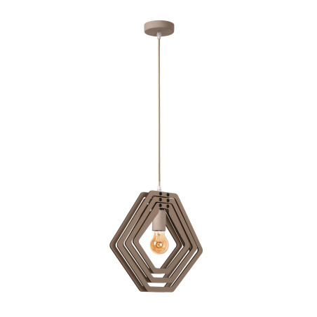 Lucide MAURO - Suspension Chambres d'enfant - 1xE27 - Taupe