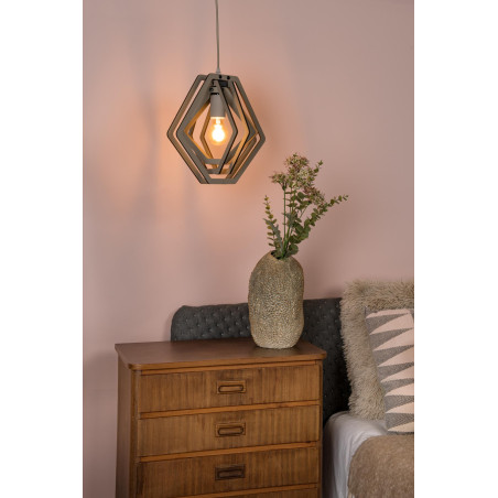 Lucide MAURO - Suspension Chambres d'enfant - 1xE27 - Taupe