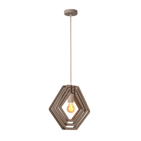 Lucide MAURO - Suspension Chambres d'enfant - 1xE27 - Taupe