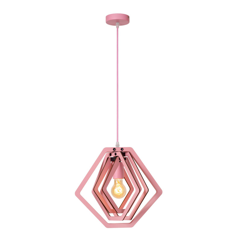 Lucide MAURO - Suspension Chambres d'enfant - 1xE27 - Rose