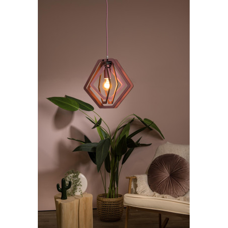 Lucide MAURO - Suspension Chambres d'enfant - 1xE27 - Rose