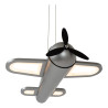 Lucide FOKKER - Suspension Chambres d'enfant - LED - 1x28W 2500K - Fer gris