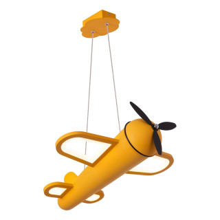 Lucide FOKKER - Suspension Chambres d'enfant - LED - 1x28W 2500K - Jaune