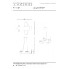 Lucide FOKKER - Suspension Chambres d'enfant - LED - 1x28W 2500K - Jaune