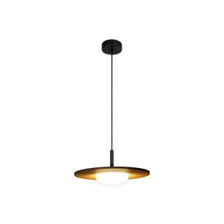 Lucide CARMINO - Suspension - Ø 38,7 cm - LED - 1x8W 2700K - Taupe - Essential
