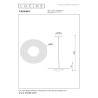 Lucide CARMINO - Suspension - Ø 38,7 cm - LED - 1x8W 2700K - Taupe - Essential