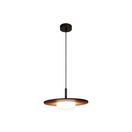 Lucide CARMINO - Suspension - Ø 38,7 cm - LED - 1x8W 2700K - Terre cuite - Essential