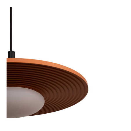 Lucide CARMINO - Suspension - Ø 38,7 cm - LED - 1x8W 2700K - Terre cuite - Essential
