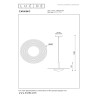 Lucide CARMINO - Suspension - Ø 38,7 cm - LED - 1x8W 2700K - Terre cuite - Essential
