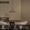 Lucide BLOMSTER - Suspension - Ø 47 cm - LED Dim. - 1x9W 2700K - Taupe - Essential