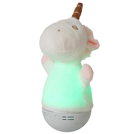 Lucide DOLLY - Veilleuse Chambres d'enfant - Piles - LED - 1x3W 2700K - Avec fonctionnalité musicale - Blanc