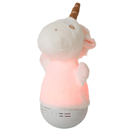Lucide DOLLY - Veilleuse Chambres d'enfant - Piles - LED - 1x3W 2700K - Avec fonctionnalité musicale - Blanc