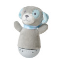 Lucide DOLLY - Veilleuse Chambres d'enfant - Piles - LED - 1x3W 2700K - Avec fonctionnalité musicale - Gris