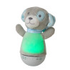 Lucide DOLLY - Veilleuse Chambres d'enfant - Piles - LED - 1x3W 2700K - Avec fonctionnalité musicale - Gris
