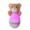 Lucide DOLLY - Veilleuse Chambres d'enfant - Piles - LED - 1x3W 2700K - Avec fonctionnalité musicale - Brun