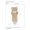 Lucide DOLLY - Veilleuse Chambres d'enfant - Piles - LED - 1x3W 2700K - Avec fonctionnalité musicale - Brun