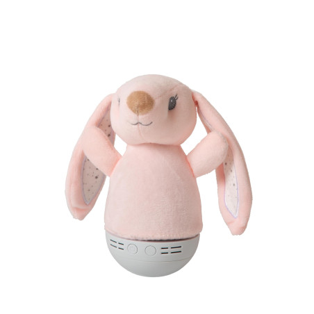 Lucide DOLLY - Veilleuse Chambres d'enfant - Piles - LED - 1x3W 2700K - Avec fonctionnalité musicale - Rose