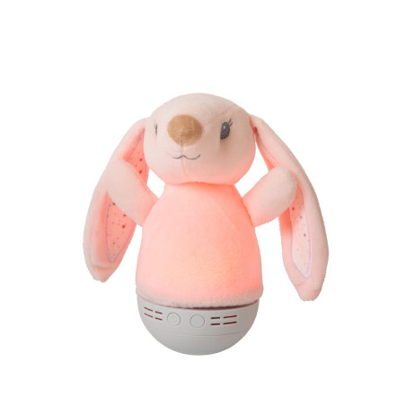 Lucide DOLLY - Veilleuse Chambres d'enfant - Piles - LED - 1x3W 2700K - Avec fonctionnalité musicale - Rose