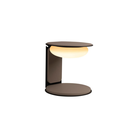 Lucide ALINDA - Lampe de table - Ø 20 cm - LED Dim. - 1x9W 3000K - Taupe - Essential
