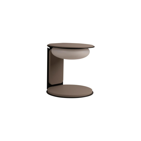 Lucide ALINDA - Lampe de table - Ø 20 cm - LED Dim. - 1x9W 3000K - Taupe - Essential