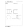 Lucide ALINDA - Lampe de table - Ø 20 cm - LED Dim. - 1x9W 3000K - Taupe - Essential