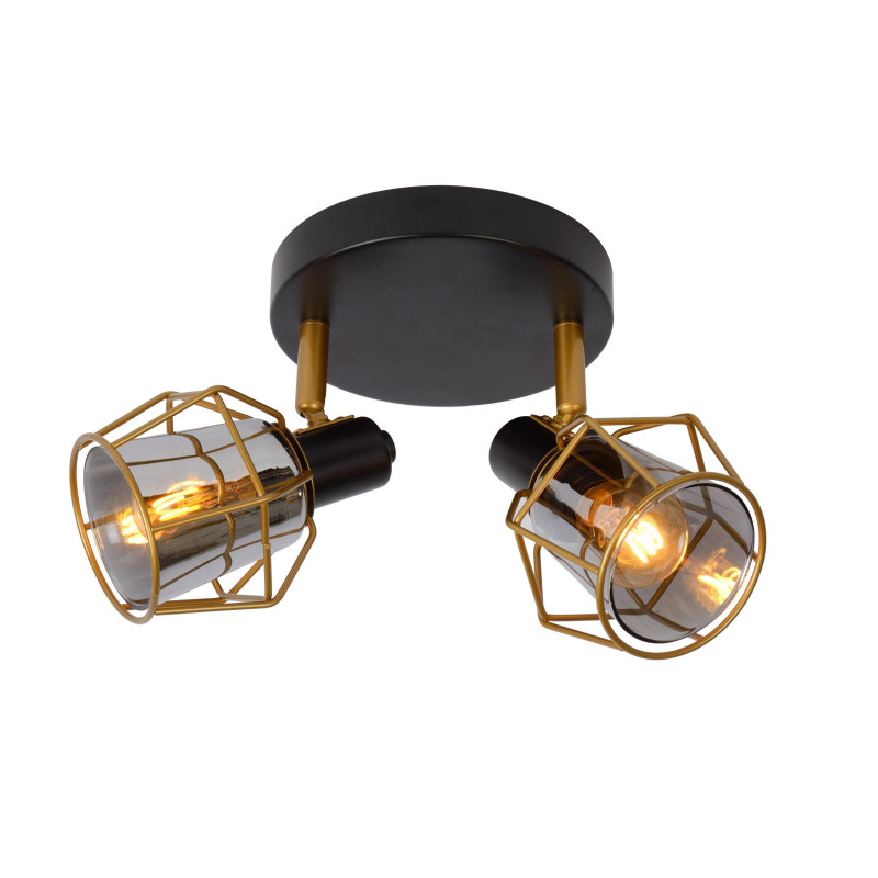 Lucide NILA - Spot plafond - 2xE14 - Noir