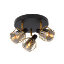 Lucide NILA - Spot plafond - Ø 36 cm - 3xE14 - Noir