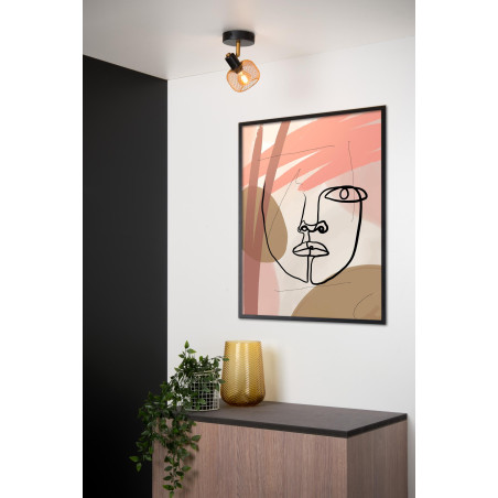 Lucide MAREN - Spot plafond - 1xE14 - Or Mat / Laiton