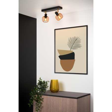 Lucide MAREN - Spot plafond - 2xE14 - Or Mat / Laiton
