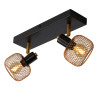 Lucide MAREN - Spot plafond - 2xE14 - Or Mat / Laiton