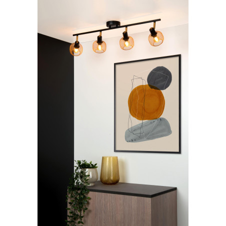 Lucide MAREN - Spot plafond - 4xE14 - Or Mat / Laiton