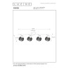 Lucide MAREN - Spot plafond - 4xE14 - Or Mat / Laiton
