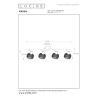 Lucide MAREN - Spot plafond - 4xE14 - Noir