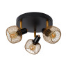 Lucide MAREN - Spot plafond - Ø 37 cm - 3xE14 - Or Mat / Laiton
