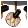 Lucide MAREN - Spot plafond - Ø 37 cm - 3xE14 - Or Mat / Laiton