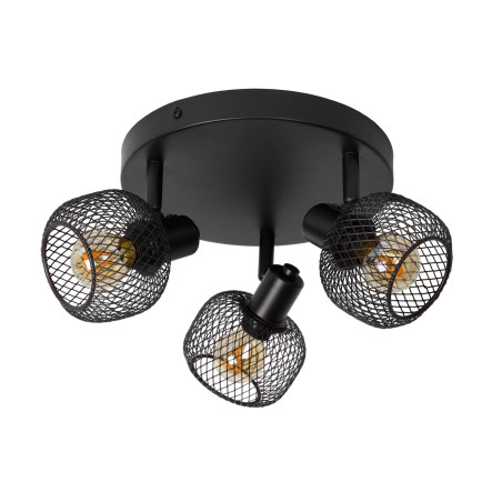 Lucide MAREN - Spot plafond - Ø 37 cm - 3xE14 - Noir