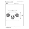 Lucide MAREN - Spot plafond - Ø 37 cm - 3xE14 - Noir