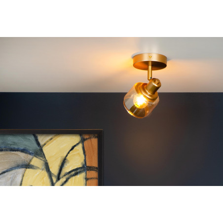 Lucide BJORN - Spot plafond - 1xE14 - Or Mat / Laiton