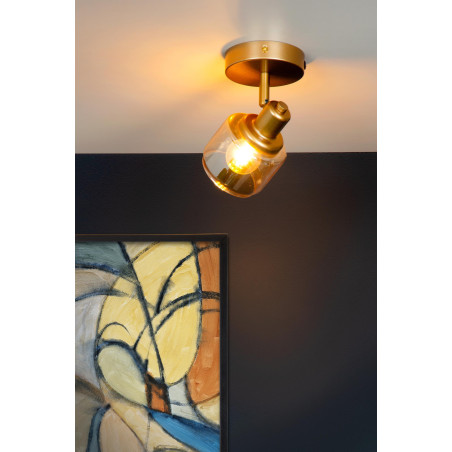 Lucide BJORN - Spot plafond - 1xE14 - Or Mat / Laiton