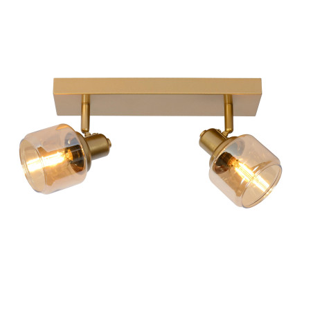 Lucide BJORN - Spot plafond - 2xE14 - Or Mat / Laiton