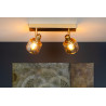 Lucide BJORN - Spot plafond - 2xE14 - Or Mat / Laiton