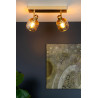 Lucide BJORN - Spot plafond - 2xE14 - Or Mat / Laiton