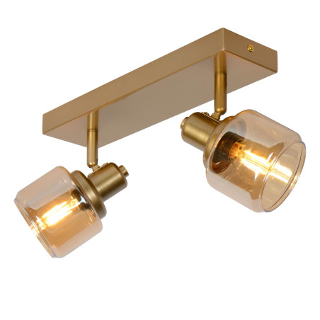 Lucide BJORN - Spot plafond - 2xE14 - Or Mat / Laiton