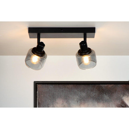 Lucide BJORN - Spot plafond - 2xE14 - Noir