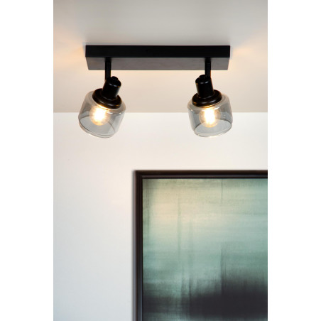 Lucide BJORN - Spot plafond - 2xE14 - Noir