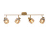 Lucide BJORN - Spot plafond - 4xE14 - Or Mat / Laiton